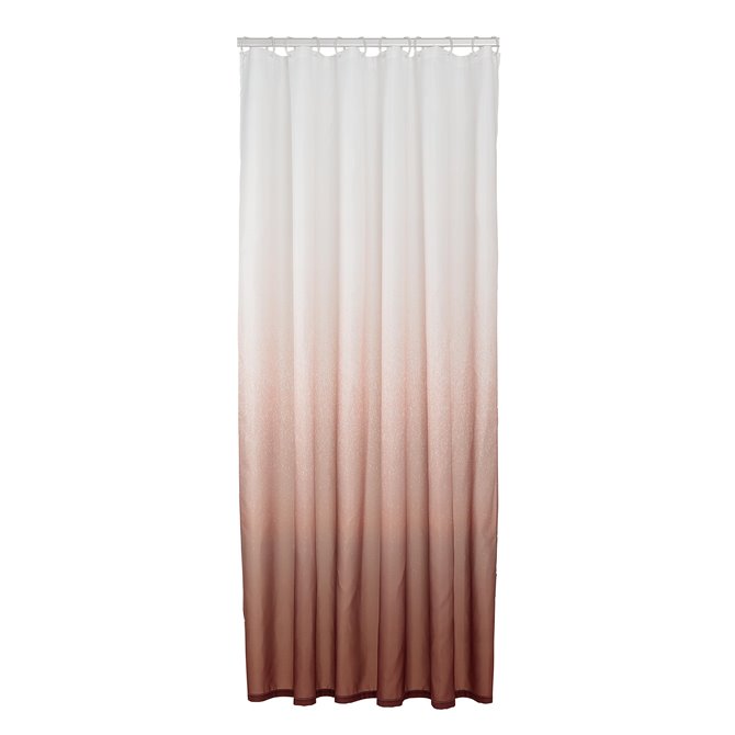 Sealskin - Sealskin Blend Rideau de douche 180x200 cm Polyester Rose foncé  / Blanc
