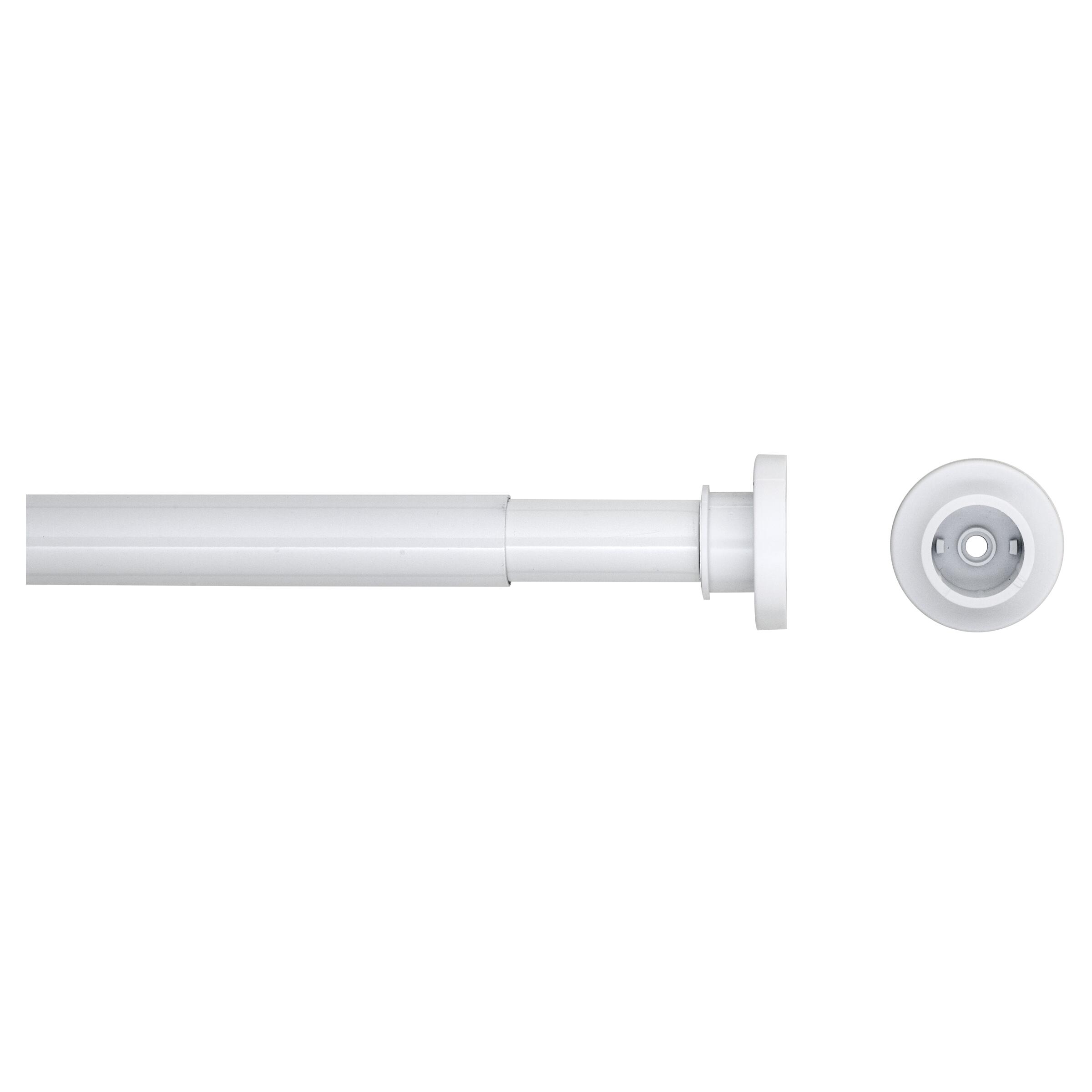 Deco Flair Clamping Rod Telescopic Rod with Rubber CapsMetal Net Tension  Rod White 80  130 cm  Amazoncouk Home amp Kitchen