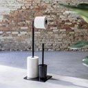 TUBE TOILET BUTLER 3-FUNCT BLACK